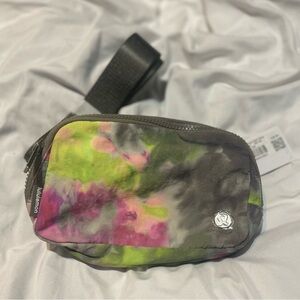 NWT Lululemon everywhere belt bag multi pink and green hyper tie-dyed